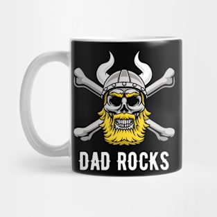 Viking Skull Dad Rocks Mug